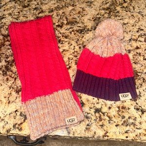 UGG Youth Beanie and Scarf Set